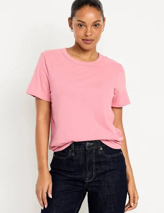 Old Navy Women's Everywear Crew-Neck T-Shirt - Green - Petite Size XXL