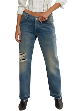 Free People Women's Up All Hours Slim Fit Jeans