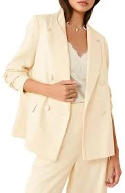 Crosshatch Double Breasted Blazer