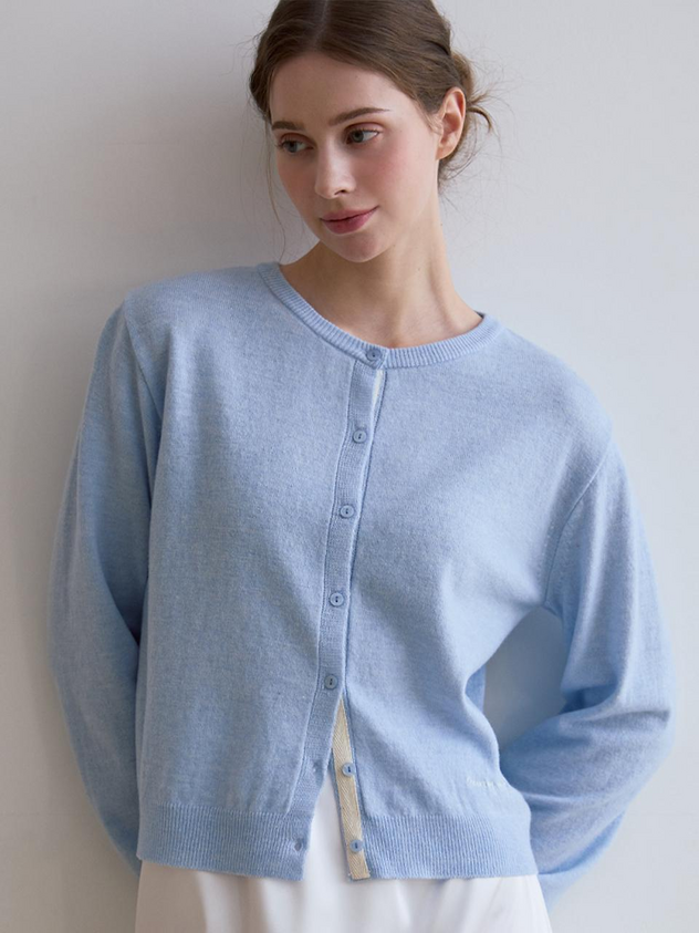 Wool Cashmere Loos Cardigan