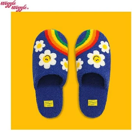 WIGGLE WIGGLE Terry Home Slipper_Rainbow 1pair