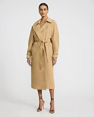 Express Women's Belted Wrap Trench Coat