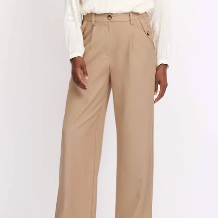 Edit By Nine Women's Folded And Buttoned Pocket Opening Woven Pants