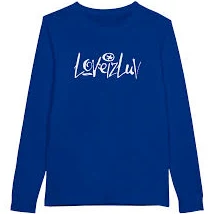 Premium Unisex Longsleeve T-shirt - True Royal / M / White LoveIzLuv