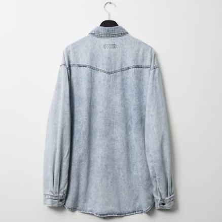 Damage Western Denim Shirt
