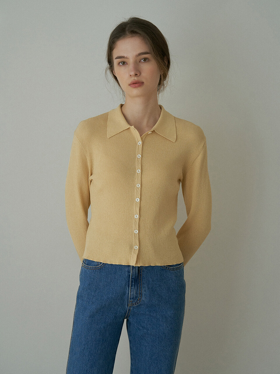 Slim Ribbed Cardigan