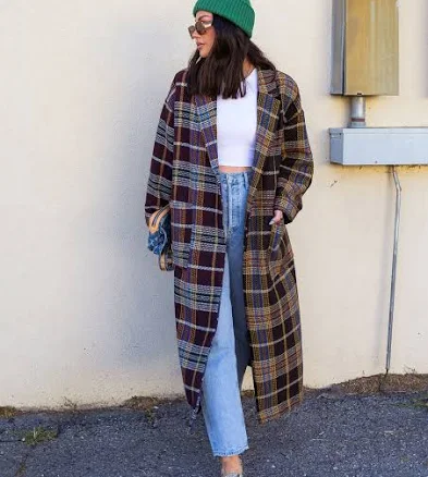 Dressed in Lala Libra Longline Half + Half Coat