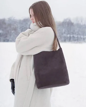 ROH SEOUL Large Mug Suede Shoulder Bag