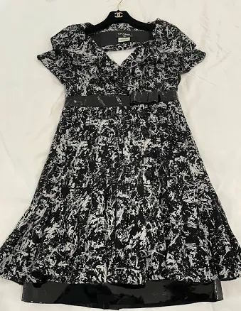 Chanel, Limited Edition Dress Black And White Formal