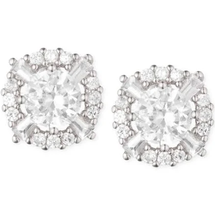 Anne Klein Cubic Zirconia Round Stud Earrings