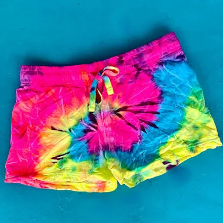 Watermelon Wave Tie-Dye Shorts