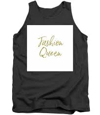 Fashion Queen In Gold Tank Top
