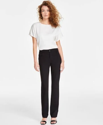 Anne Klein Compression Flare Leg Pants