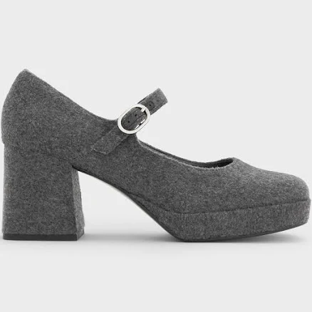 Charles & Keith Platform Mary Jane Pumps