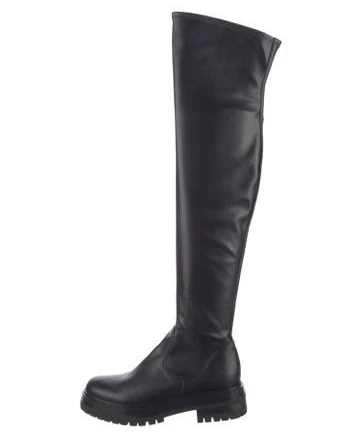 Gianvito Rossi Leather Boots in Black, Women's IT 37 | 7