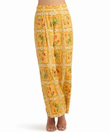 BCX Women's Pleated Wide-Leg Pants