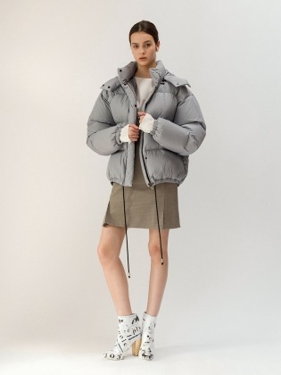 19FW Detachable Hood Down Jacket