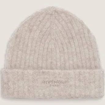 Givenchy Women's Logo Beanie in Alpaca Wool