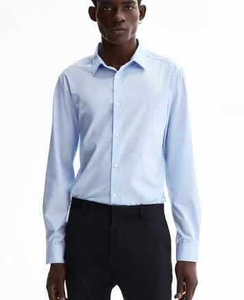 H&M Men's Slim Fit Easy-Iron Shirt