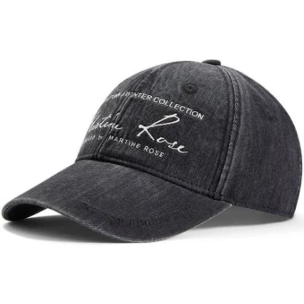 Martine Rose Men's Signature Denim Baseball Cap