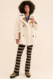 En Saison Quincy Reversible Sherpa Coat