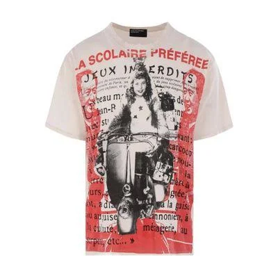Enfants Riches Deprimes La Scolaire Préféree distressed printed T-shirt - men - Cotton - L - White