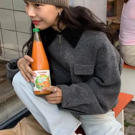 W Concept AND YOU Collar Blouson Jacket