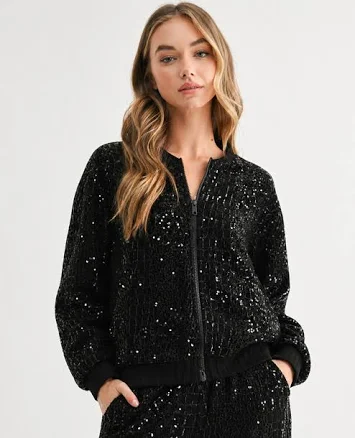 Janna Embroidered Sequin Jacket