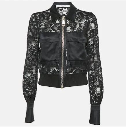 Givenchy Women's Lace and Satin Sheer Jacket