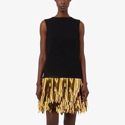 Moschino Embellished Stretch Crepe Dress