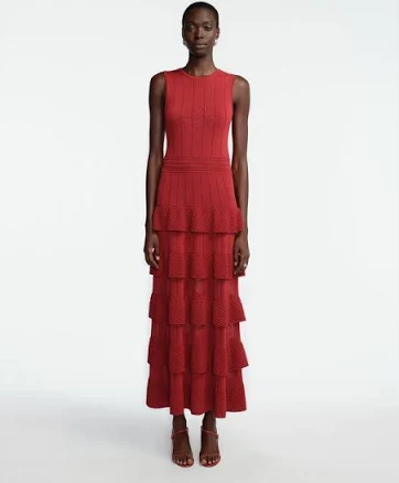 Lela Rose Bobble Knit Piper Dress