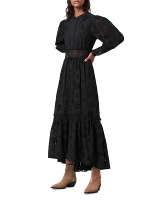 Sia Broderie Detail Maxi Dress
