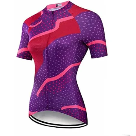 Women's Purple Dots Cycling Jersey or Shorts