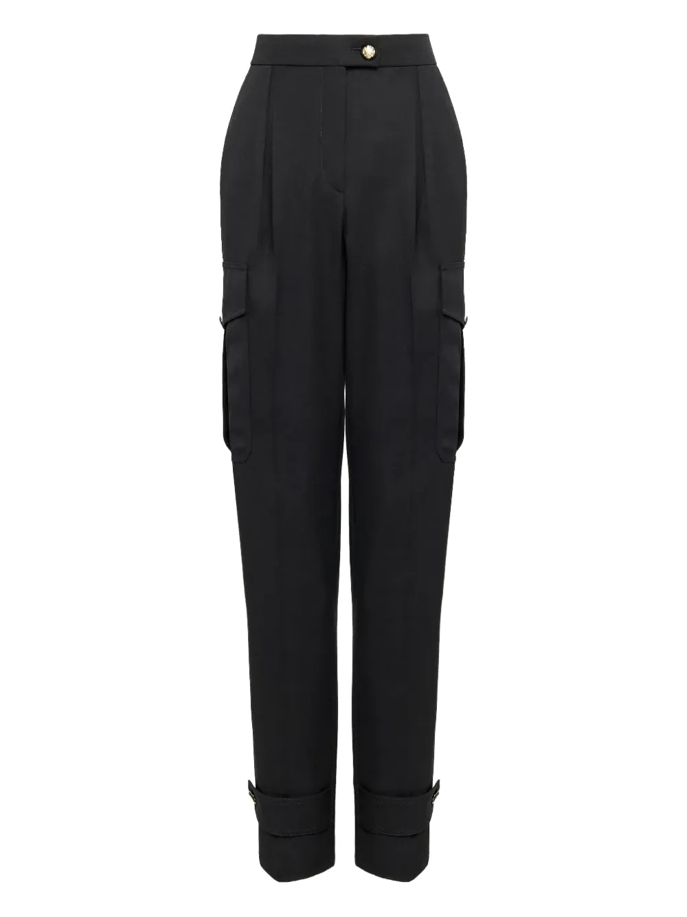 High-waisted Wool Trousers