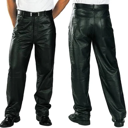 Xelement Men's 860 Classic Loose Fit Leather Pants