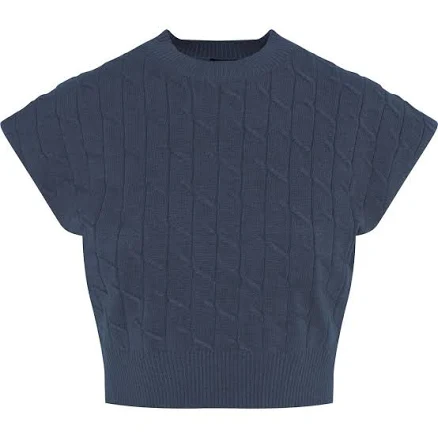 BuHu Cable Knit Soft Stretch Vest