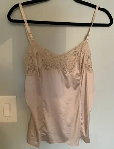 Vintage Wonder Maid Camisole Ivory Lace Adj Straps 3