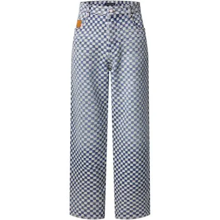 Louis Vuitton Damier Wide-leg Jeans