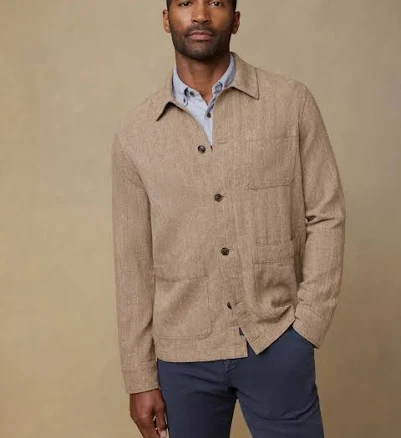 Faherty Men's Herringbone Studio Jacket