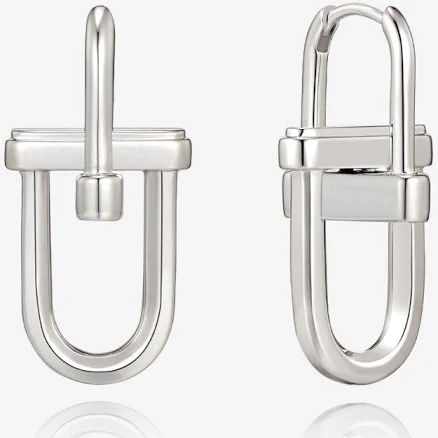 DIDIER DUBOT Dual D.D Silver Earring