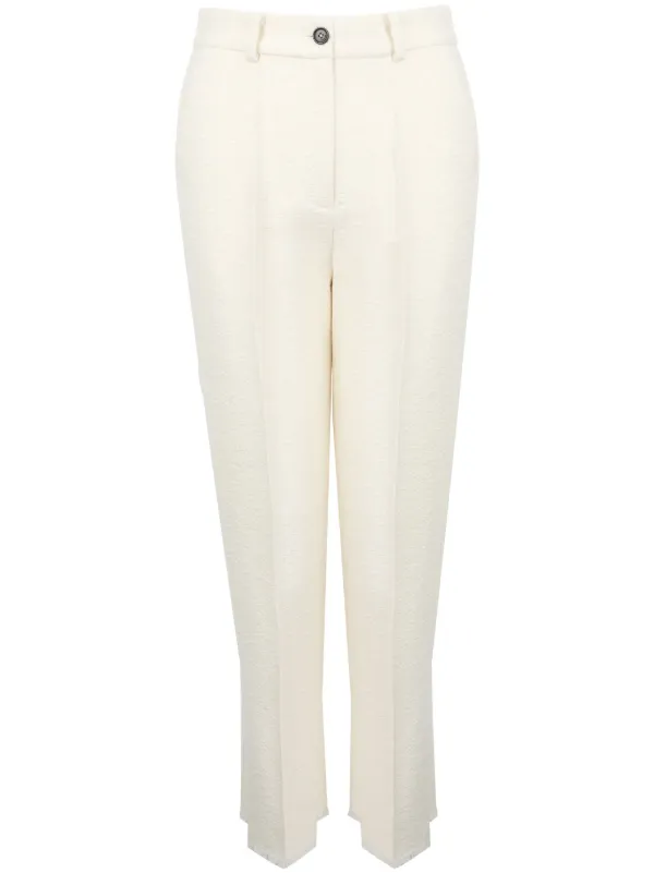High-waist Double-pleat Trousers