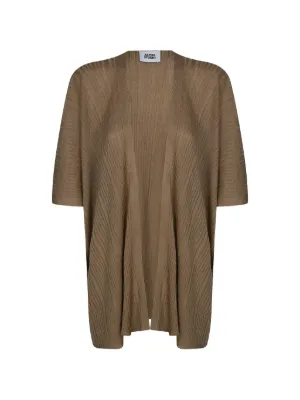Ribbed Knit Longline Cardigan