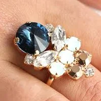 Crystal Cocktail Ring