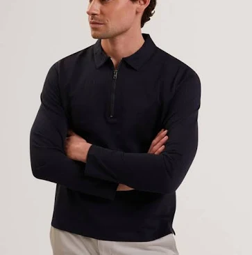 Ted Baker Men's Wyther Quarter Zip Polo