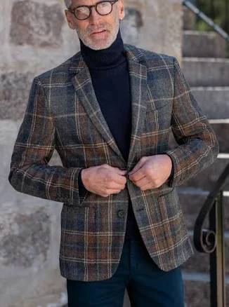 House of Bruar Men's Tailored Tweed Patch Pocket Jacket
