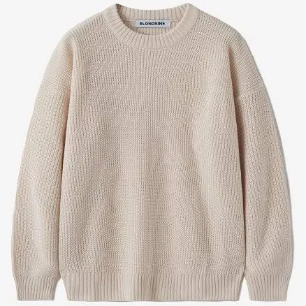 blond9 Crew Neck Rib Knit