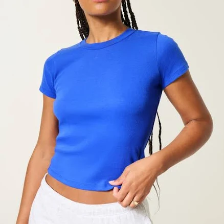 Hollister Women's Cotton Crew Baby Tee