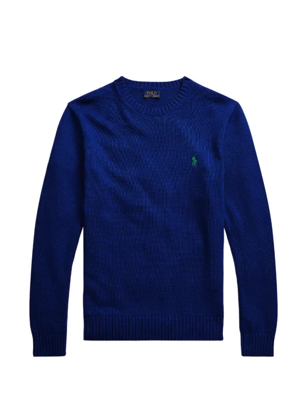 Crewneck Logo-embroidery Sweater