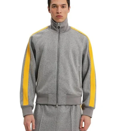 1989 Studio Gray Jacket With Side Stripes Men