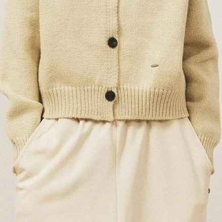 "YAN13 SHAWL-COLLAR KNIT CARDIGAN" by W Concept